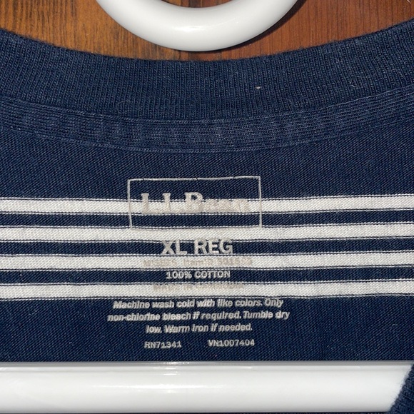L.L. Bean Cropped striped t shirt - Picture 4 of 4